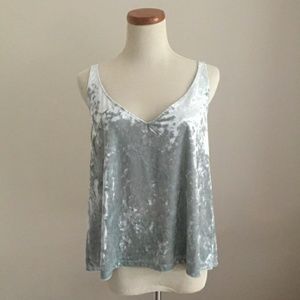 NWOT H&M Crushed Velvet Tank Top
